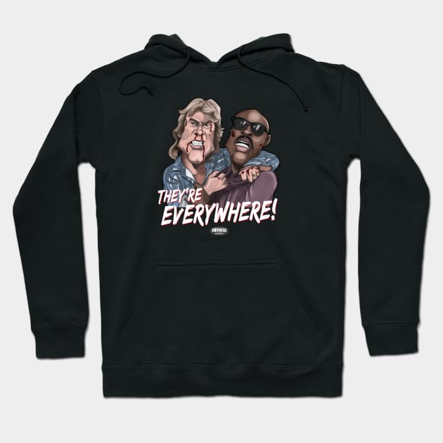 George & Frank Hoodie by AndysocialIndustries